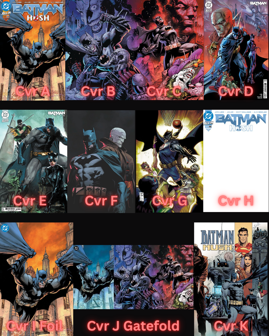 Batman #158 Bundle Covers A-K