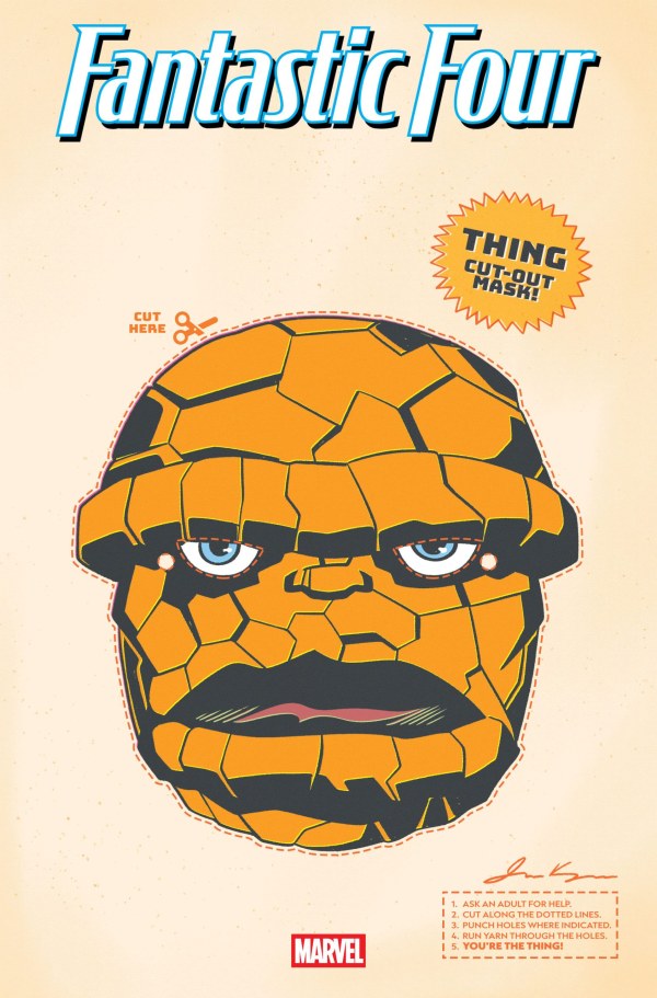 Fantastic Four #3 James Kerigan Retro Halloween Mask Variant [Doom] (Pre-Order 7/17/25)