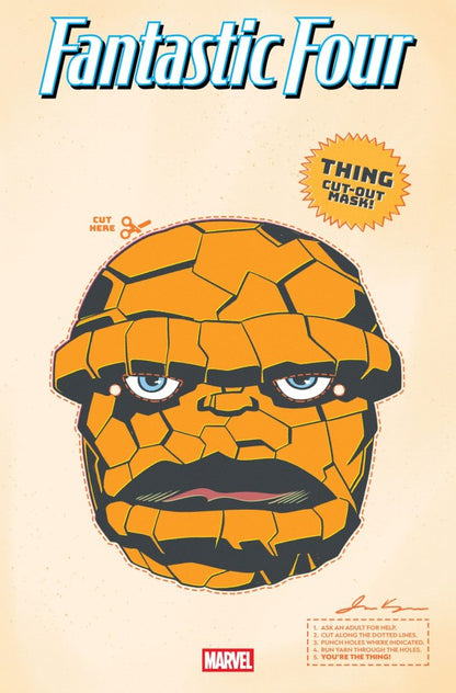 Fantastic Four #3 James Kerigan Retro Halloween Mask Variant [Doom] (Pre-Order 7/17/25)