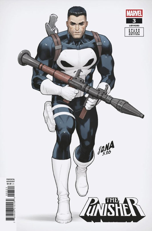Punisher #3 David Nakayama Color Block White Variant (Pre-Order 04/29/2026)