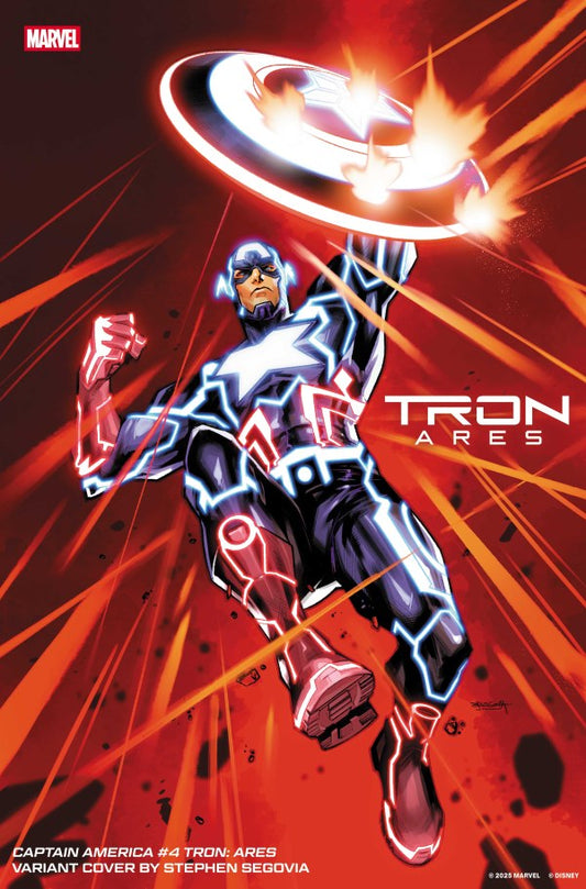 Captain America #4 Stephen Segovia Tron: Ares Variant (Pre-Order 10/15/2025)