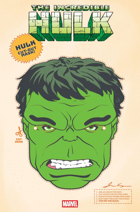 The Incredible Hulk #29 James Kerigan Retro Halloween Mask Variant (Pre-Order 9/17/25)