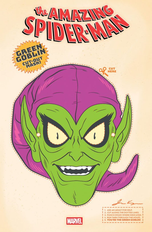The Amazing Spider-Man #12 James Kerigan Retro Halloween Mask Variant (Pre-Order 9/17/25)