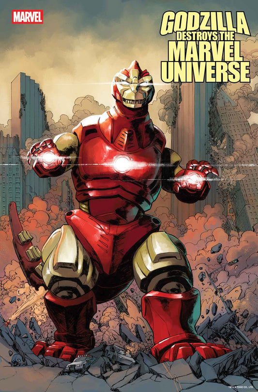 Godzilla Destroys the Marvel Universe #3 Dave Wachter Marvelized Iron Man-Zilla Variant (Pre-Order 9/24/25)