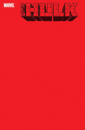 Red Hulk #1 Red Blank Cover