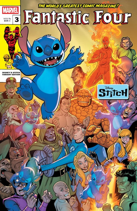 Fantastic Four #3 Paco Medina Disney Stitch Variant (Pre-Order 7/17/25)