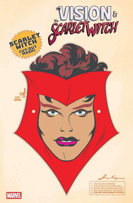 The Vision & The Scarlet Witch #5 James Kerigan Retro Halloween Mask Variant (Pre-Order 9/24/25)