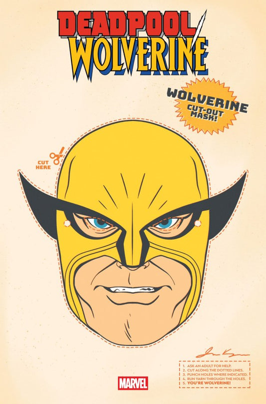 Deadpool/Wolverine #9 James Kerigan Retro Halloween Mask Variant