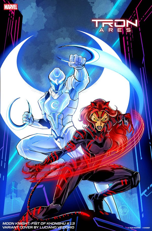 Moon Knight: Fist of Khonshu #13 Luciano Vecchio Tron: Ares Variant (Pre-Order 10/22/25)