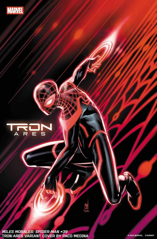 Miles Morales: Spider-Man #39 Paco Medina Tron: Ares Variant (Pre-Order 10/22/25)