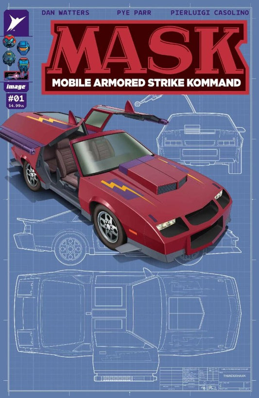 M.A.S.K. #1 Cover H 1:50 E. J. Su Variant