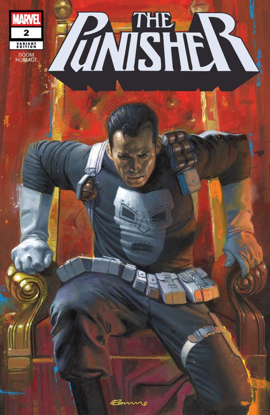 Punisher #2 Fabrizio De Tommaso Doom Homage Variant
