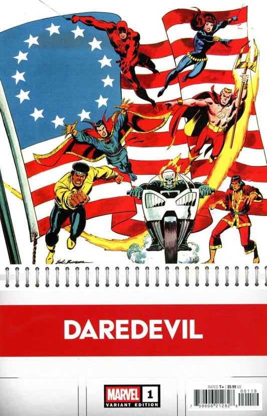 Daredevil #1 Bicentennial Calendar Hidden Gem 1:50
