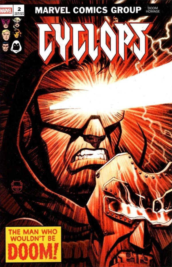 Cyclops #2 Dave Johnson Doom Homage Variant – The Comic Engineer