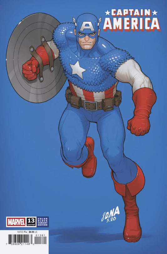 Captain America #13 David Nakayama Color Block Blue Variant [Arm] (Pre-Order 07/15/2026)