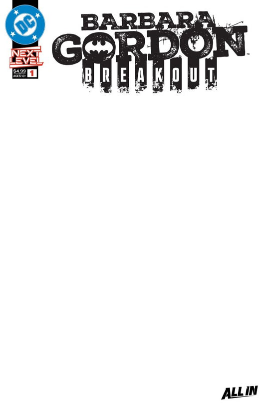 Barbara Gordon Breakout #1 Cvr F Blank Card Stock Var (Pre-Order 5/13/2026)