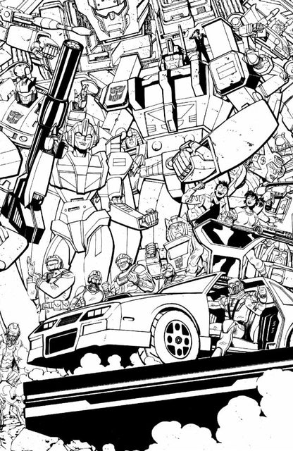 M.A.S.K. #1 Cvr F Energon Universe Third Anniversary B&W (Pre-Order 6/10/2026)
