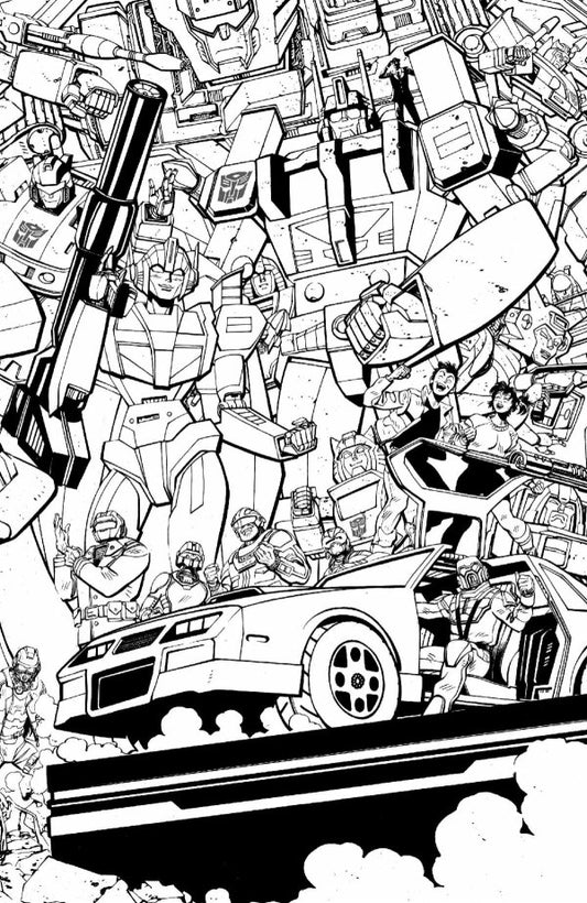 M.A.S.K. #1 Cvr F Energon Universe Third Anniversary B&W (Pre-Order 6/10/2026)