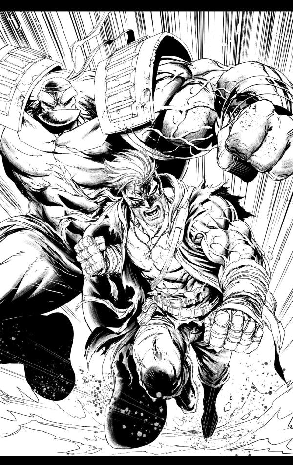 Final Boss #1 Cvr J Tyler Kirkham Youngblood Team Up B&W Virgin