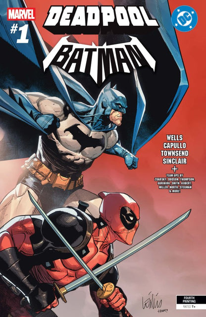 Marvel / DC: Deadpool / Batman #1 4th Printing Leinil Francis Yu