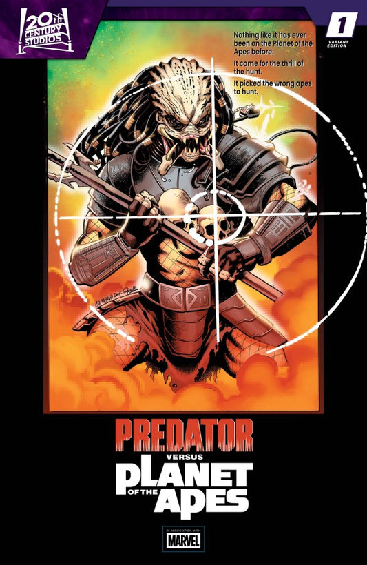 Predator Vs. The Planet Of The Apes #1 Chris Campana Movie Poster Homage Variant (Pre-Order 07/29/2026)