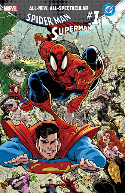 Marvel/DC: Spider-Man/Superman #1 Kaare Andrews Wraparound Variant (Pre-Order 04/22/2026)