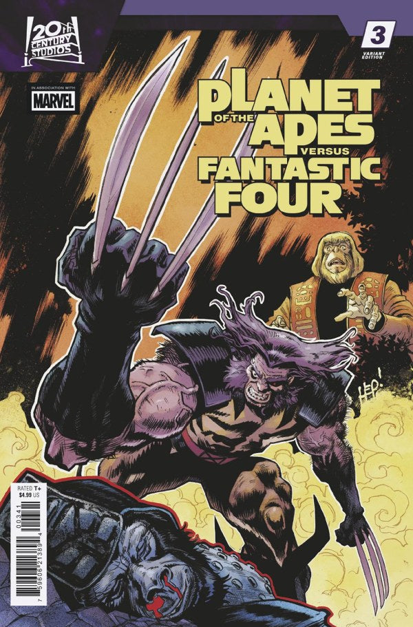 Planet of the Apes vs. Fantastic Four #3 Scott Hepburn Versus