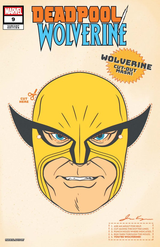 Deadpool/Wolverine #9 James Kerigan Retro Halloween Mask Variant