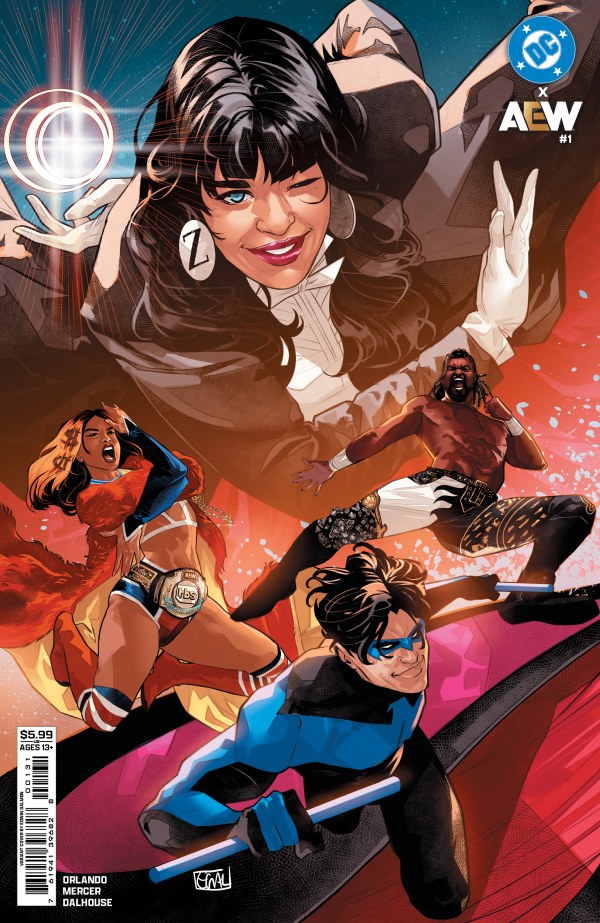 DC x AEW #1 (Of 2) Cvr C Edwin Galmon Card Stock Var (Pre-Order 2/4/2026)