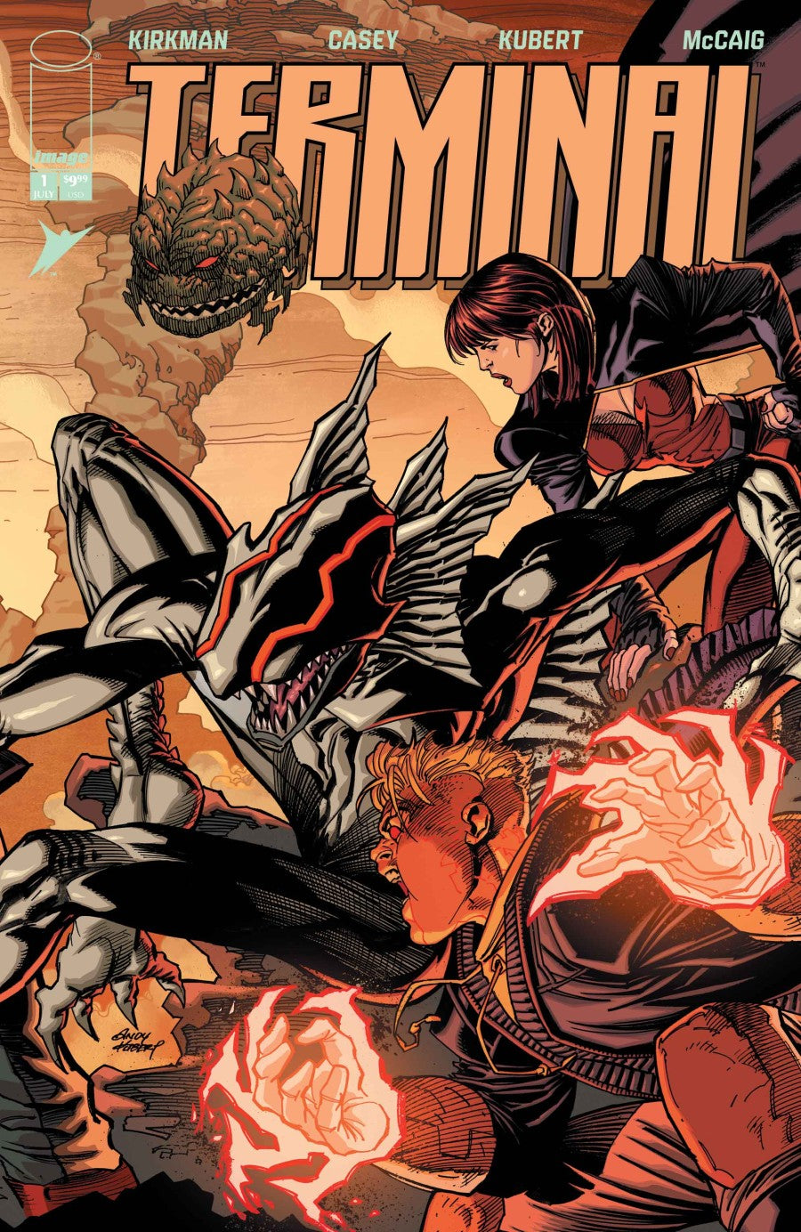 Terminal #1 Cvr N Andy Kubert & Dave Mccaig Connecting Wraparound Chromium Var (Mr) (Pre-Order 7/22/2026)