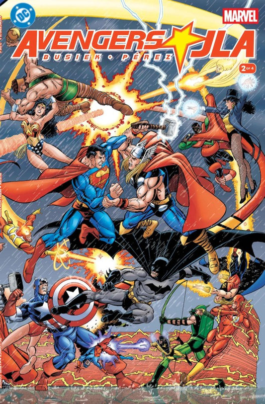 Avengers Jla #2 (Of 4) Facsimile Edition Cvr A George Perez (Pre-Order 7/1/2026)