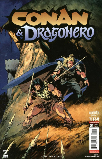 Conan & Dragonero #1 (Of 7) Cvr A Roberto De La Torre