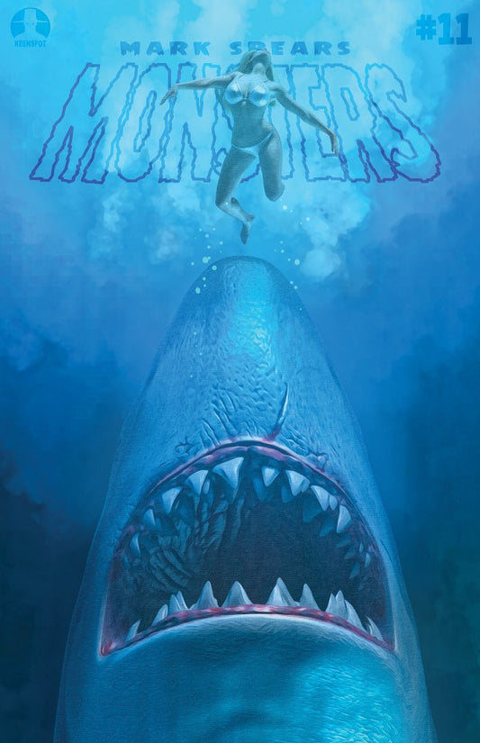Mark Spears Monsters #11 Cvr B Mark Spears Shark Attack Jaws Homage Holofoil Flip Cover Var (Pre-Order 7/1/2026)