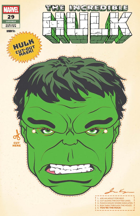 The Incredible Hulk #29 James Kerigan Retro Halloween Mask Var