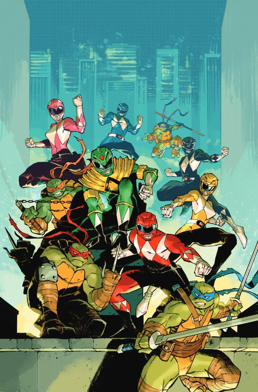 Mighty Morphin Power Rangers / Teenage Mutant Ninja Turtles III #2 Cover M 1:5 Daniel Nelson Virgin Variant