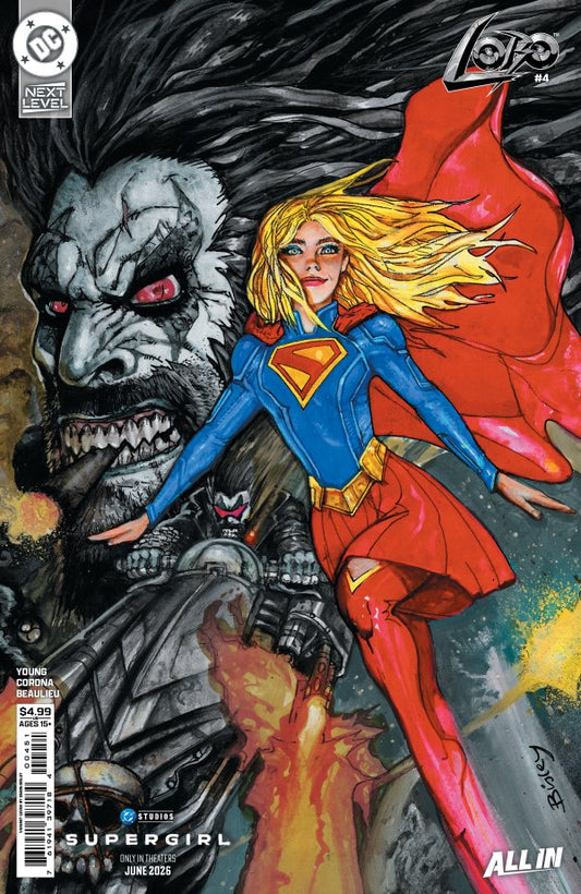 Lobo #4 Cvr E Simon Bisley Supergirl Movie Card Stock Var