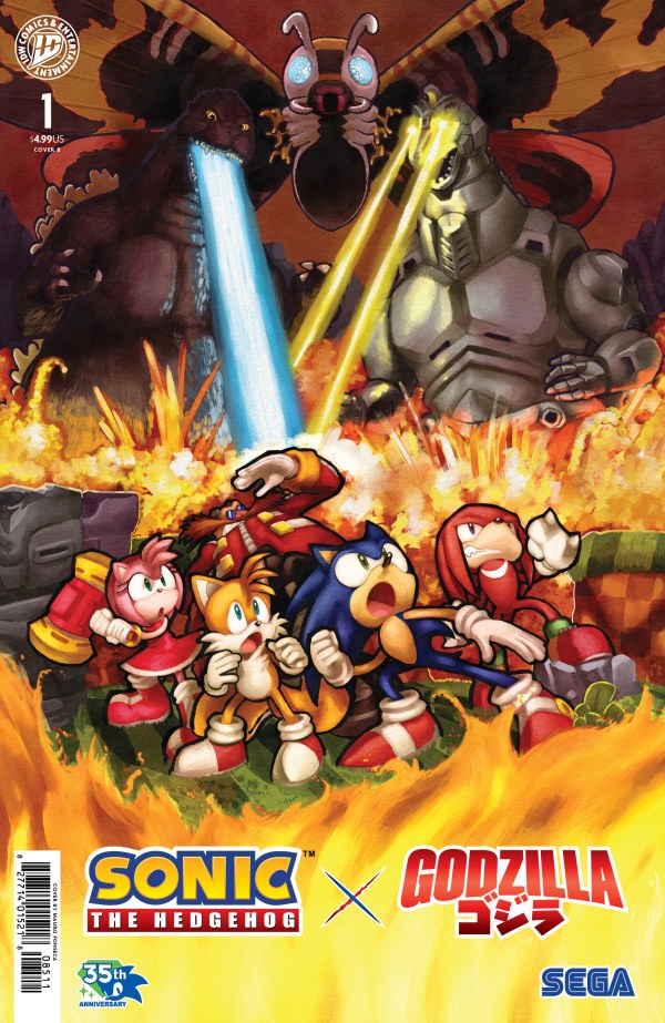 Sonic The Hedgehog X Godzilla #1 Variant B (Fonseca) (Pre-Order 07/15/2026)