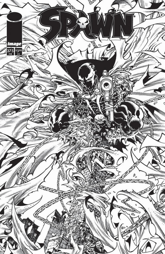 Spawn #375 Cvr B Harvey Tolibao B&W Var (Pre-Order 5/6/2026)