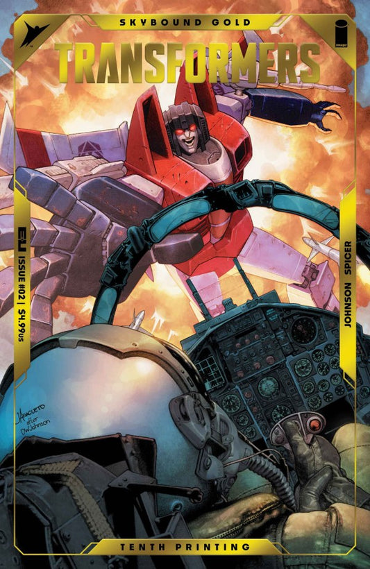 Transformers #2 10th Printing Cvr B Gold Embossed Foil