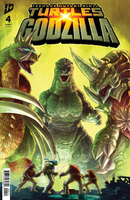 Teenage Mutant Ninja Turtles X Godzilla #4 Cover A Peniche