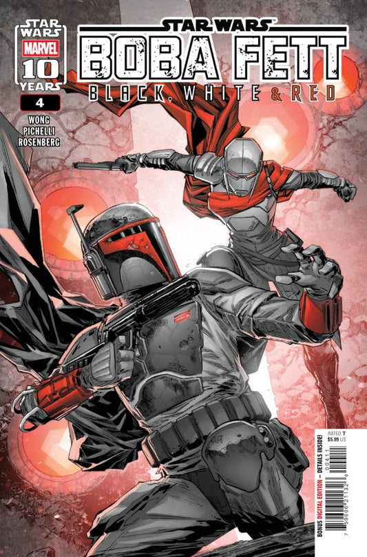 Star Wars: Boba Fett – Black, White & Red #4 Main Cover