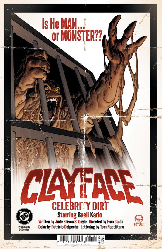 Clayface Celebrity Dirt #1 (Of 6) Cvr C Dave Johnson Card Stock Var (Pre-Order 7/8/2026)