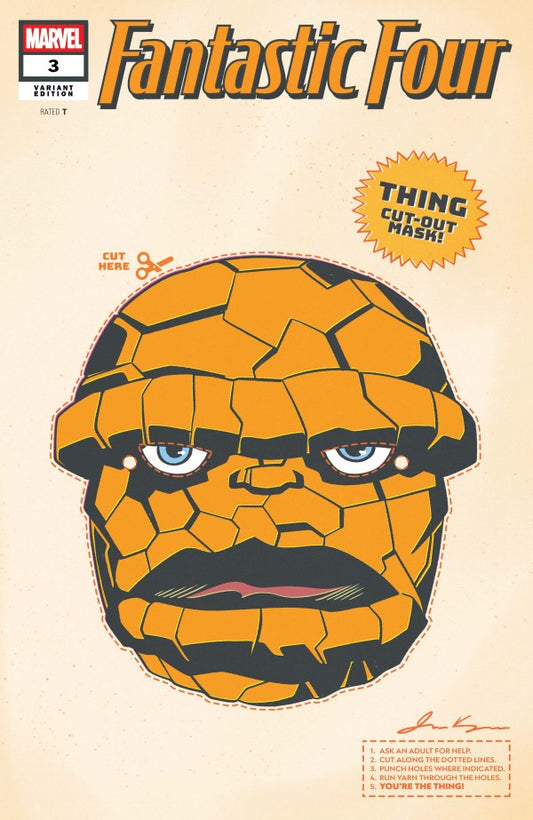 Fantastic Four #3 James Kerigan Retro Halloween Mask Variant