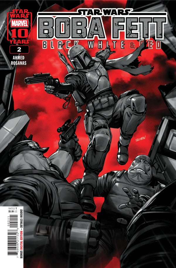 Star Wars: Boba Fett – Black, White & Red #2 Main Cover